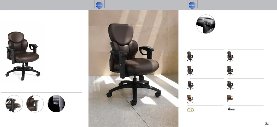 Vue 8 de Fauteuil Global Contract NuCas