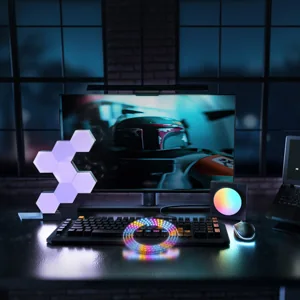 Vue 10 de Hexagone LED RGB