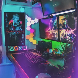 Vue 9 de Hexagone LED RGB
