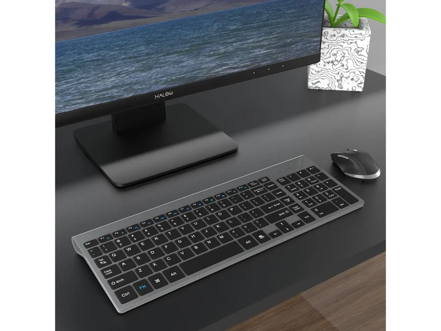 Vue 2 de Ensemble clavier souris Ergonomique